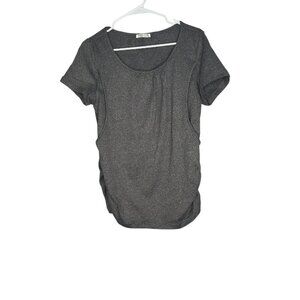 Ekouaer Women's Breastfeeding Top, Medium Nursing, Short sleeve Lot Of 3